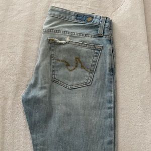 Light blue AG jeans size 28R